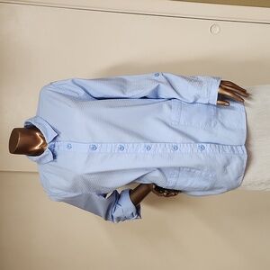 Preppy Oversized Textured Shirt Size XL